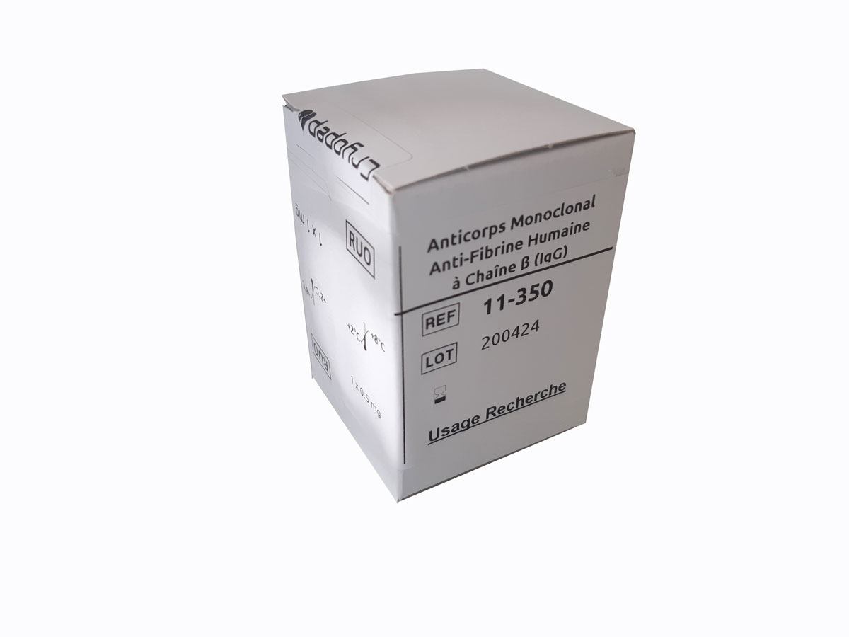 Murine monoclonal antibody anti-human fibrin ß-chain (IgG1)