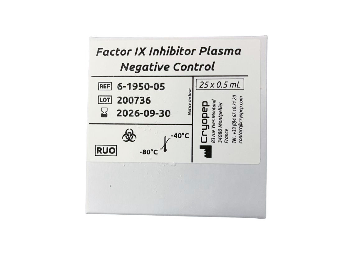 Factor IX Inhibitor Plasma Negative Control