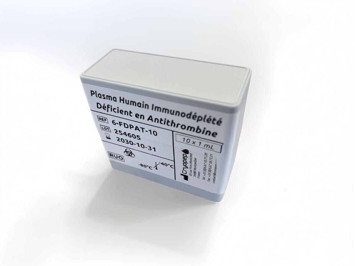 Antithrombin Immunodepleted Deficient Human Plasma  