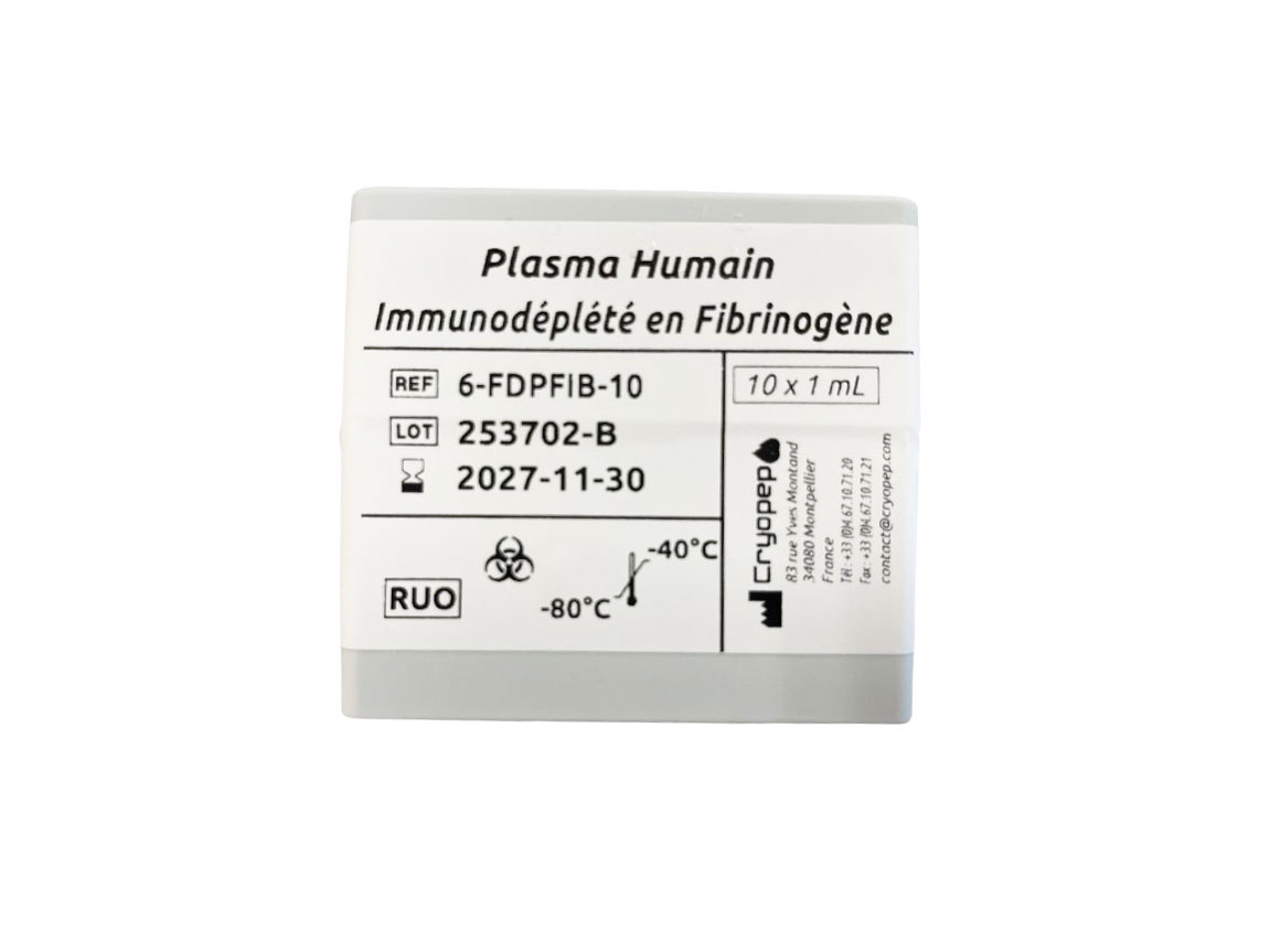 Fibrinogen Immunodepleted Deficient Human Plasma 