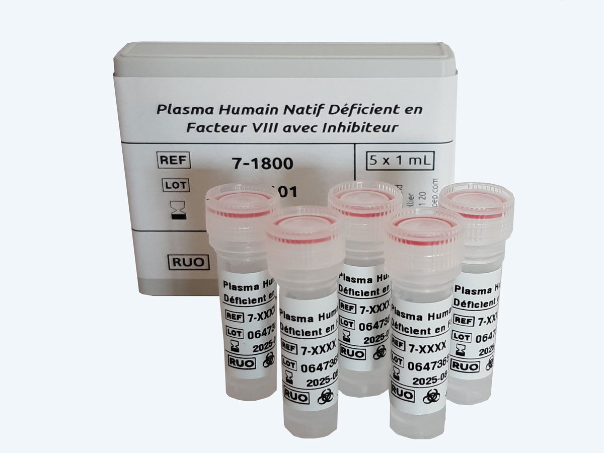 Human Factor VIII congenital Deficient Plasma with inhibitor
