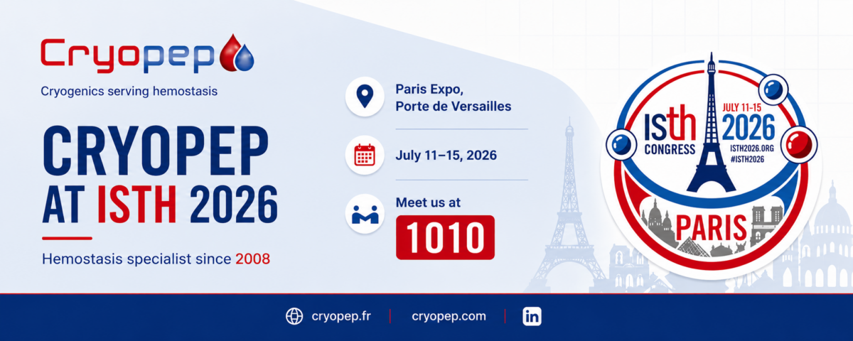 Cryopep at ISTH 2026 in Paris 2 Banniere ISTH 2026
